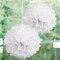 6 White 6" Paper POM POMS Reception Birthday Party Wedding Crafts Decorations